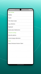 اسکرین شات 7 برنامه Omnissa Horizon Client