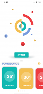اسکرین شات برنامه Pomodoro 1