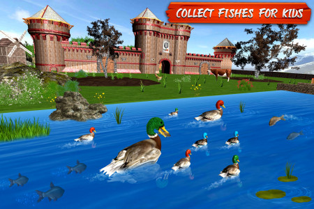 اسکرین شات بازی Virtual Duck Family Game 3D 3