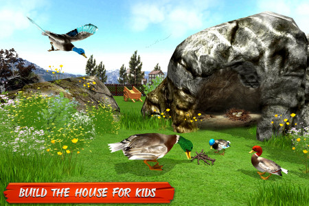 اسکرین شات بازی Virtual Duck Family Game 3D 1