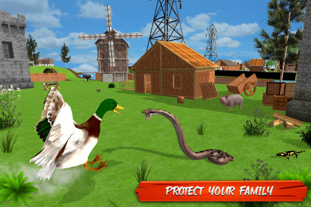 اسکرین شات بازی Virtual Duck Family Game 3D 5