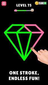 اسکرین شات 8 بازی Single Line Drawing Challenge