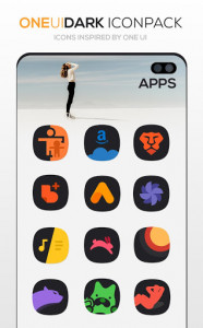 اسکرین شات برنامه ONE UI DARK Icon Pack : S10 4
