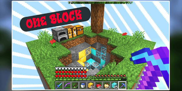 اسکرین شات برنامه Survival One Block Map for Minecraft 2