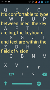 اسکرین شات برنامه 1C Big Keyboard 2
