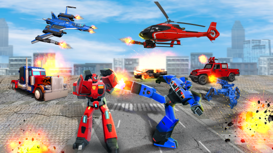 اسکرین شات 1 بازی Hero Robot 3D: Robot Transform