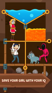 اسکرین شات 2 بازی Pull Pin Puzzle: Rescue Girl