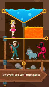 اسکرین شات 2 بازی Pull Him Up: Pin Puzzle Rescue