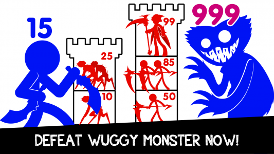 اسکرین شات بازی Wuggy Tower War: Hero Playtime 1