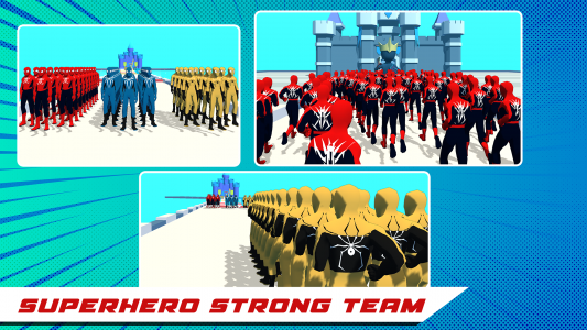 اسکرین شات بازی Superhero Crowd Pusher City 1