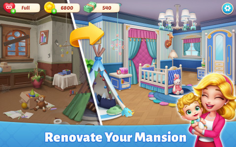 اسکرین شات بازی Baby Mansion-home makeover 3