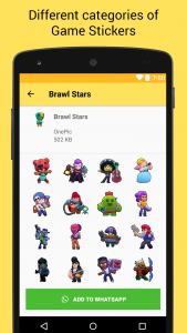 اسکرین شات 3 برنامه Game Stickers for Whatsapp