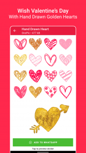 اسکرین شات برنامه Love Sticker Packs - WASticker 4