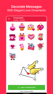 اسکرین شات برنامه Love Sticker Packs - WASticker 6