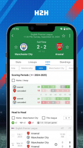 اسکرین شات 4 برنامه AiScore - Live Sports Scores