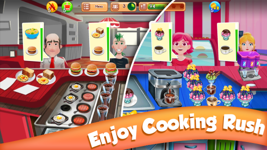 اسکرین شات 1 بازی Cooking Rush: Restaurant Chef