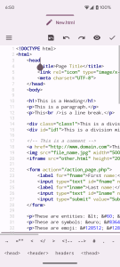 اسکرین شات 1 برنامه Oojao Code - text file editor