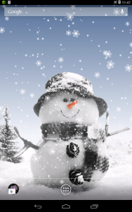 اسکرین شات برنامه Snowman Live Wallpaper 3