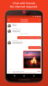 اسکرین شات برنامه FireChat 1