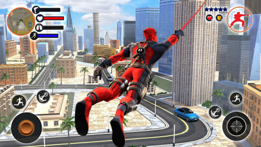 اسکرین شات بازی Miami Rope Hero Spider Games 2
