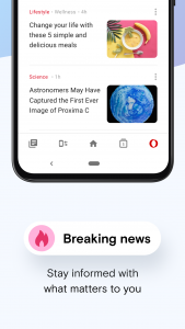 اسکرین شات برنامه Opera Mini browser beta 7