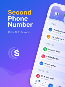 اسکرین شات برنامه SmartCall: Second phone number 1