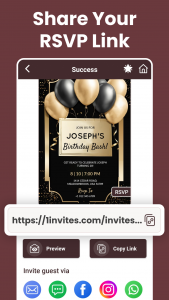 اسکرین شات برنامه Invitation Maker + RSVP 3