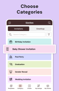 اسکرین شات 4 برنامه 1Invites: Invitation Maker