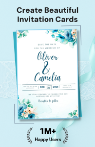 اسکرین شات 1 برنامه 1Invites: Invitation Maker