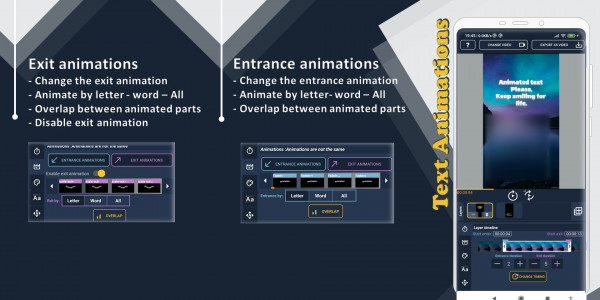 اسکرین شات برنامه 012 Animated text on video : 012 Video maker 4