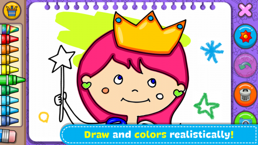 اسکرین شات بازی Princess Coloring Book & Games 1