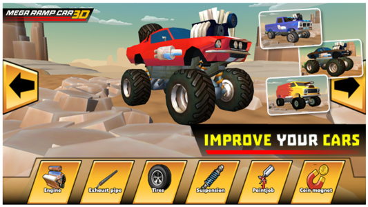 اسکرین شات بازی Mega Ramp Car 3