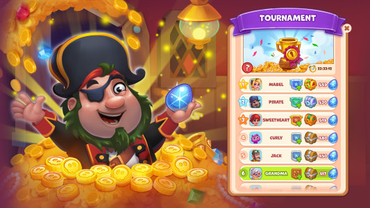اسکرین شات 2 بازی Pirate Treasures: Jewel & Gems