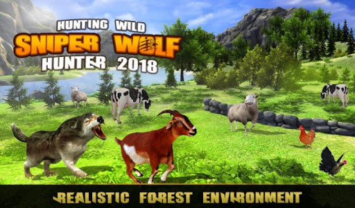 اسکرین شات بازی Hunting Wild Animals Sniper 3D - Wolf Hunter 2018 3