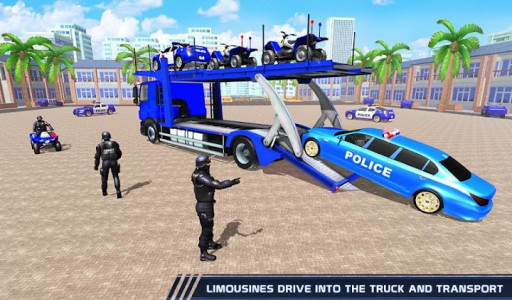 اسکرین شات بازی US Police limousine Car Driving Offline games 2
