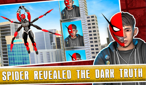اسکرین شات برنامه Black Spider Rope SuperHero 3