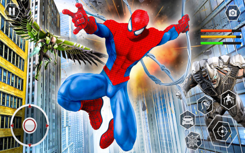 اسکرین شات بازی Spider Rope Superhero War Game - Crime City Battle 4