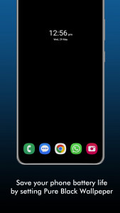 اسکرین شات 3 برنامه Pure Black Wallpaper