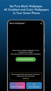 اسکرین شات 1 برنامه Pure Black Wallpaper
