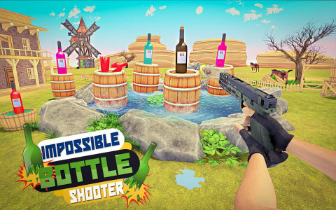 اسکرین شات بازی Bottle Gun Shooting Games 4