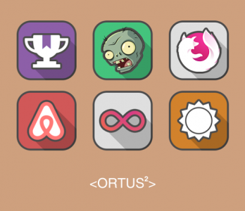 اسکرین شات برنامه Ortus Square Icon Pack 3