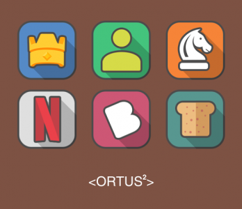 اسکرین شات برنامه Ortus Square Icon Pack 1