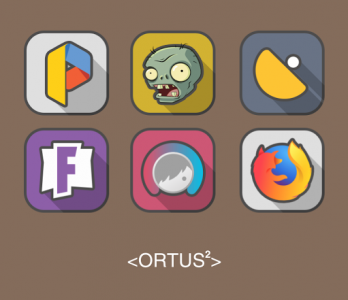 اسکرین شات برنامه Ortus Square Icon Pack 4
