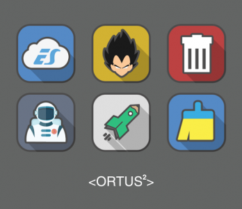 اسکرین شات برنامه Ortus Square Icon Pack 8