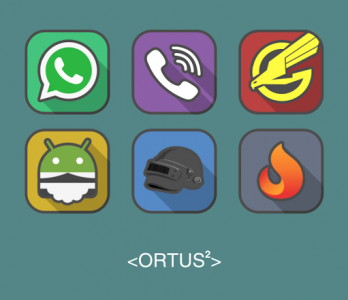 اسکرین شات برنامه Ortus Square Icon Pack 5