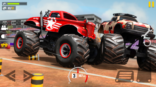 اسکرین شات برنامه Fearless US Monster Truck Game 8