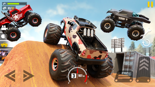 اسکرین شات برنامه Fearless US Monster Truck Game 5