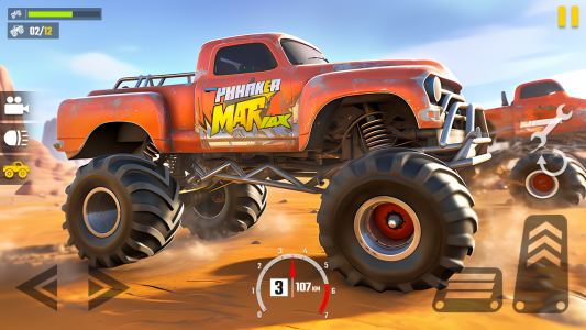 اسکرین شات برنامه Fearless US Monster Truck Game 1