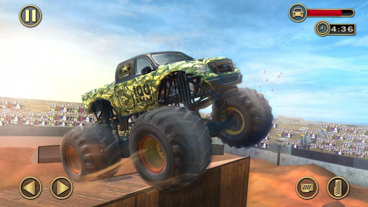 اسکرین شات برنامه Fearless US Monster Truck Game 5