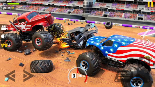 اسکرین شات برنامه Fearless US Monster Truck Game 6